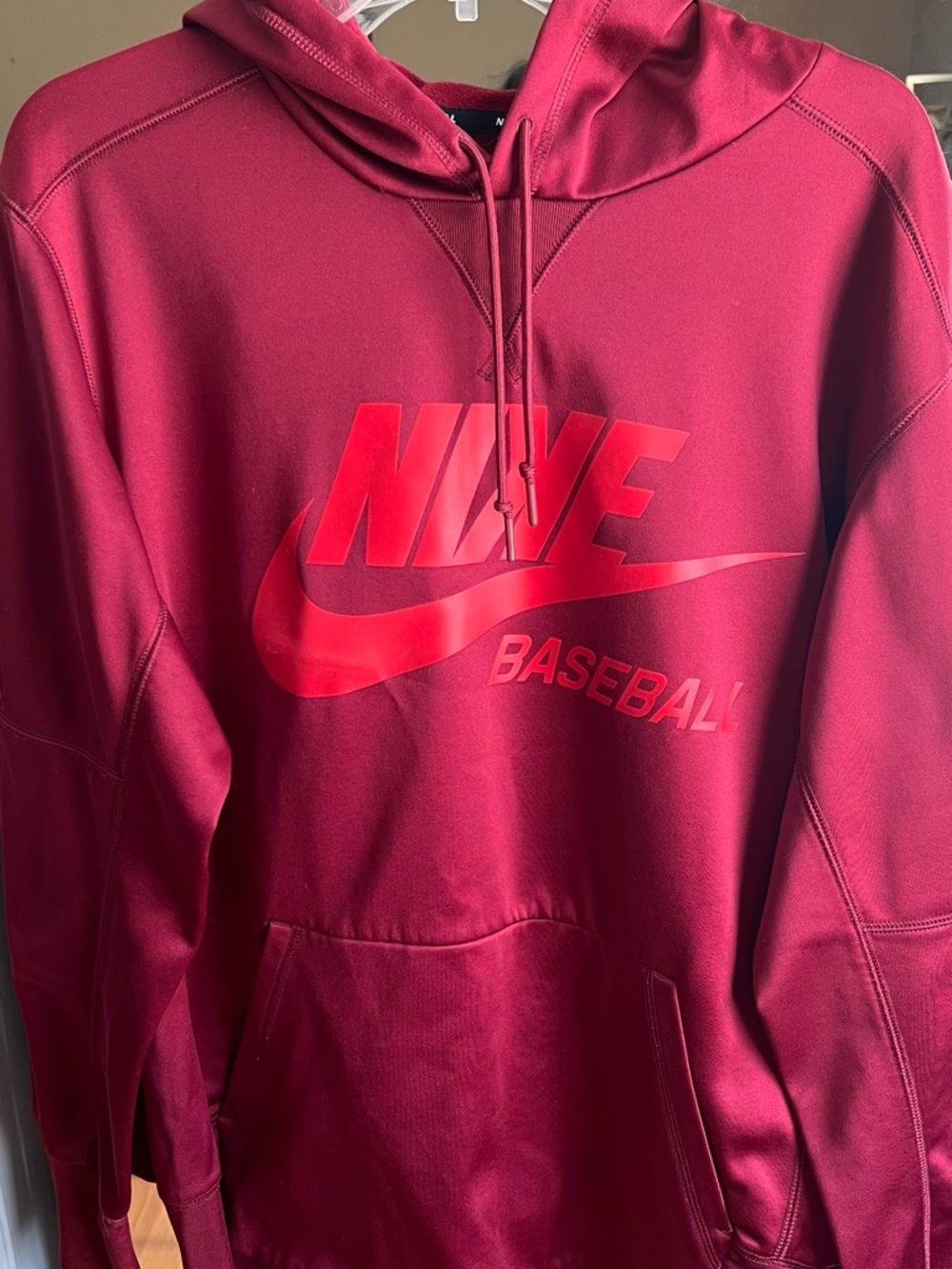 Nike Dri-FIT Deep Red Pullover Hoodie